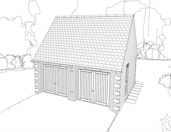 Double garage 4 – Pre-planning drawings