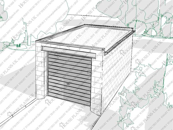 Garage 21 Single Flat Roof – Building regs approval